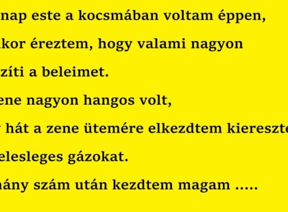 Tegnap este a kocsmában voltam éppen