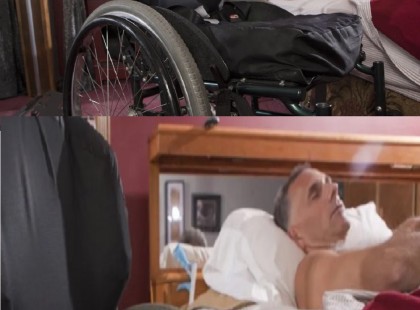 9 évig vigyáztam a fogyatékos férjemre, egy nap korábban értem haza és láttam, hogy sétál