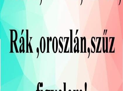 Kosok, Bikák, Ikrek,Rák ,oroszlán,szűz figyelem! Mai horoszkóp