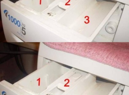 Ezt sok háziasszony nem tudja! erre való a mosógép harmadik rekesze!