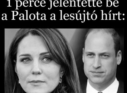 Most jelentette be a Palota a lesújtű hírt Katalin hercegnéről