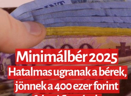 Minimálbér 2025: Hatalmas ugranak a bérek, jönnek a 400 ezer forint feletti fizetések Magyarországon! ? ????? ? ?????́???́??́?????́?!