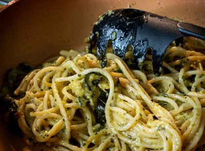 Mai ebéd:Egy kis cukkinis tészta, csak mert finom,-család kedvence