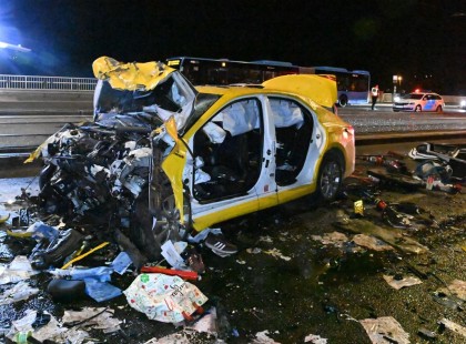 Halálos baleset az autópályán! Közel 10 km-es a torlódás.....,1 óra az átjutási idő.