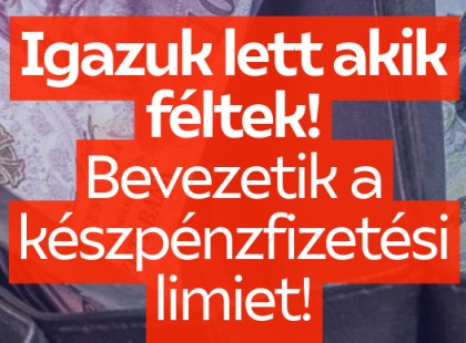 Igazuk lett akik féltek! Itt a készpénzfizetési limit, amit bevezetnek!