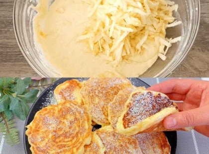 Ettől tuti függő leszel, annyira finom ez az almás joghurtos palacsinta A receptet megtalálod a hozzászólásoknál>>>