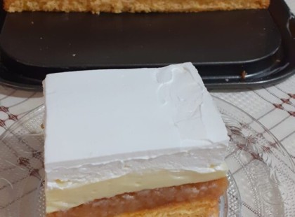 20 perces habos almás krémes receptje