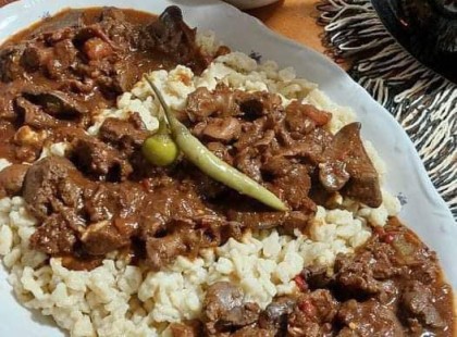 Zúzapörkölt recept, család kedvence