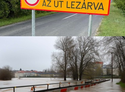 Friss! Hatalmas forgalomkorlátozások az árvíz miatt: Ezeket az utakat zárták le Magyarországon – Itt a lista