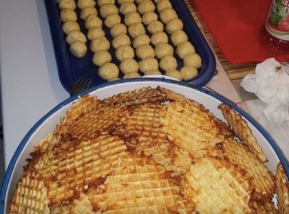 Ropogós sajtos tallér recept, tojás nélkül