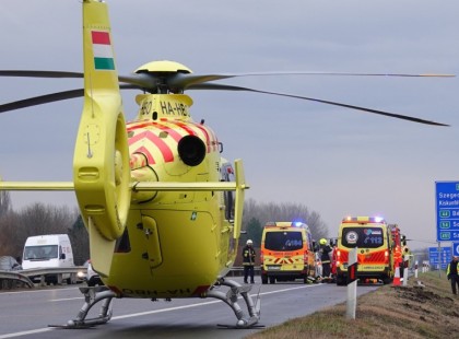 Baleset az autópályán! Közel 5 km-es a torlódás.....,1 óra az átjutási idő.