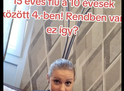 15 éves fiú a 10 évesek között 4.-ben! Rendben van ez így?