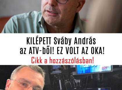 KILÉPETT Sváby András az ATV-ből! EZ VOLT AZ OKA!