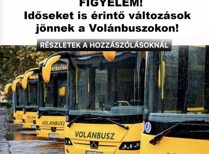 Időseket is érintő változások jönnek a Volánbuszokon!