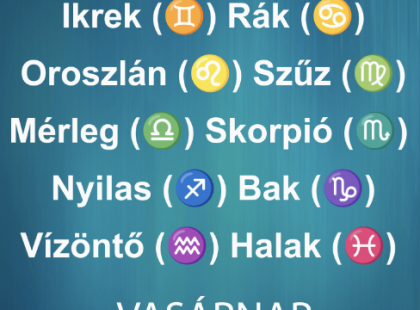 Hatalmas változást hoz a VASÁRNAP!VASÁRNAPI horoszkóp