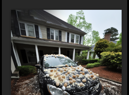 A szomszéd tojásokkal dobálta meg az autómat, mert szerinte elrontottam a kilátást a halloween-i dekorációjáról