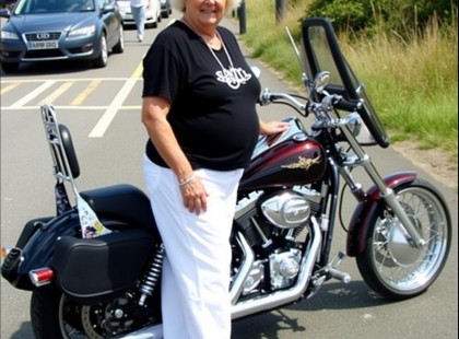 Az anyukám kínos helyzetbe hozott, amikor egy Harley-val állt meg a szomszédok előtt – egy órával később a vállán sírtam és bocsánatot kértem tőle.