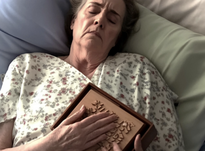 Halálos beteg szomszédom sürgősen látni akart – amikor megérkeztem, azt mondta, vegyem ki a fa dobozt a fiókjából, és nyissam ki