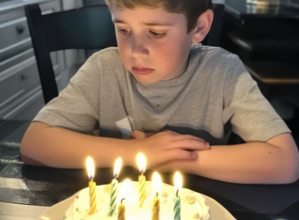 Örökbe fogadtunk egy néma kisfiút – Egy év múlva kimondott öt szó mindent megváltoztatott: „A szüleim élnek.” ??
Amikor Dávidot örökbe fogadtuk, mindenki azt mondta, hogy a szülei meghaltak. A nevelőotthon ajtaja előtt találták, egyetlen cetlivel:
? „A szülei halottak, és én nem tudok gondoskodni róla.”
Ennyi volt az egész. Ez volt az ő története.
De Dávid nem beszélt. Nem szólt hozzánk egyetlen szót sem. A gondozók azonban biztosítottak minket:
? „Nem néma. Csak időre van szüksége.”
Mi pedig hittünk nekik. És hittünk abban, hogy ő a mi fiunk.
Mindennap szerettük. Meséket olvastunk neki, várakat építettünk, együtt szurkoltunk a fociedzésein.
Aztán eljött a hatodik születésnapja.
Csak mi hárman, egy torta a kedvenc dinoszauruszaival, és egy remény: hogy végre boldognak érzi magát velünk.
Mikor elfújta a gyertyát, ránk nézett…
És végre megszólalt.
? „A szüleim élnek.”
? Az egész világunk darabokra hullott. ⬇️
?⬇️ A teljes történet megható fordulatokat tartogat, amit az olvasók a kommentekben találhatnak meg.