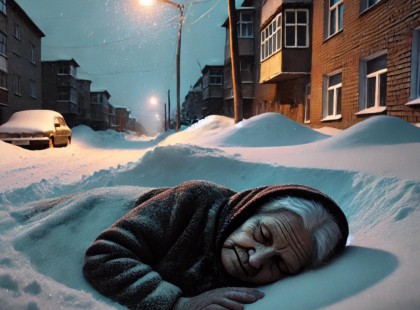 Kornél hazafelé tartott a munkából, próbálva a zsebeibe dugni átfagyott kezeit.