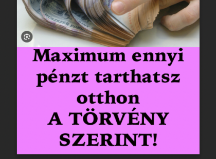 Itt a törvény a készpénzhasználatról! Maximum ennyi pénzt tarthatsz otthon!
