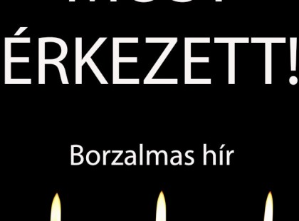 Borzalmas hír jött ma reggelre– tegnap éjszaka örökre lehunyta szemét… Gyászba borult az egész MAGYARORSZÁG!hatalmas név távozott közülünk! Cikk a hozzászólásoknál >>>