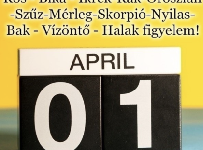 Kos - Bika - Ikrek-Rák-Oroszlán-Szűz-Mérleg-Skorpió-Nyilas-Bak - Vízöntő - Halak figyelem!Hatalmas változást hoz a MAI nap!MAI horoszkóp (KEDD)