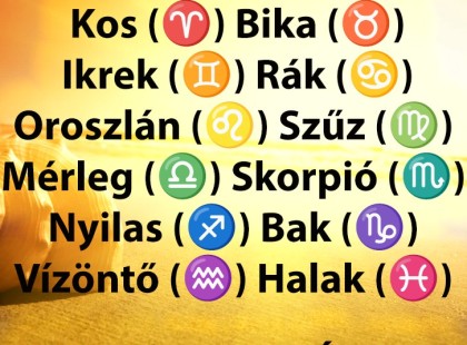 Hatalmas változást hoz a hétvége! Hétvégi horoszkóp - Kos (♈) Bika (♉) Ikrek (♊) Rák (♋) Oroszlán (♌) Szűz (♍) Mérleg (♎) Skorpió (♏) Nyilas (♐) Bak (♑) Vízöntő (♒) Halak (♓