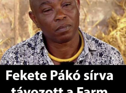 Pákó sírva távozott a Farm VIP-ből - videó