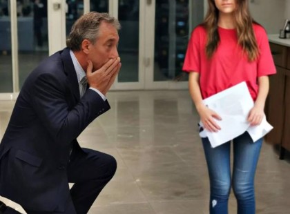 Egy árva lány takarított a bankban – aztán belenézett a főnök irataiba… és olyan dolgot talált, amitől a vezérigazgató térdre rogyott előtte! ??
„Azt mondják, hamarosan csődbe megy a bank, talán bármelyik pillanatban. Úgy értem, mindannyiunknak új állást kell keresnie.” – suttogta az egyik kolléga.
Vera homlokát ráncolta, hangja riadt volt:
– „Ez nem lehet. Hogyhogy? Minden rendben volt…”
Vera nagyon feldúlt volt. Ilyen fizetést aligha találna máshol. Még mindig a segélyszobában állt, és próbálta feldolgozni a hírt.
Este, amikor kiürült az iroda, végre elkezdhette a takarítást. Dr. Antal Sándor irodája mindig utolsóként maradt, hiszen általában ő ment el utoljára.
Mikor az összes többi helyiséggel végzett, Vera az igazgatói iroda felé indult. Benyitva látta, hogy Sándor a székében alszik, fejét a karjára hajtva. Az asztalán szanaszét hevertek a dokumentumok és irattartók.
Vera nem bírta megállni, hogy bele ne nézzen.
– „Na, nézzük csak, mi van itt…” – suttogta magának, és futó pillantást vetett a sorokra. Aztán egy pillanatra megtorpant, elgondolkodott… és már nem is vette észre, hogy Sándor felébredt, és most némán figyeli őt.
– „Elnézést…” – rebegte Vera, és gyorsan elfordult. De már késő volt.
– „Mit is láttál ott?” – kérdezte komoly hangon a férfi. Vera nem tudta eldönteni, vajon valóban kíváncsi-e, vagy csak gúnyolódik. A barna szempár mélyen az övébe fúródott, és ő egy pillanatra zavarba jött.
Aztán azonban eszébe jutott: ő árvaházból jött. Az ilyen emberek nem ijednek meg könnyen.
– „Nos… nézze csak...” – kezdte óvatosan, és bár összezavarodott, ujjával mégis néhány sorra mutatott.
Dr. Antal először csak hallgatott, aztán a dokumentumokra hajolt. Öt perc múlva teljesen megváltozott az arckifejezése…
⬇️
Folytatás a fotó alatti első hozzászólásban! ???