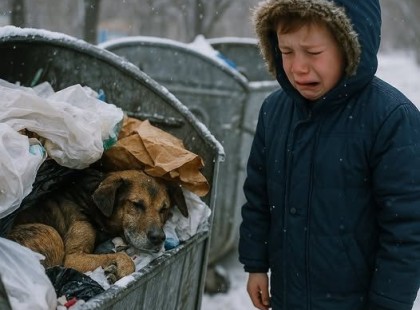 ? Egy 11 éves kisfiú hazajött az iskolából – amit az anyjának mondott, attól összeszorul a szíved... Egy kutya feküdt a szemét alatt, és senki sem akart segíteni... ??
A fiú csendesen kinyitotta az ajtót, és belépett a lakásba. Nem hangzott el a megszokott „Anya, megjöttem!”. Veronika azonnal észrevette, hogy valami furcsa – a fia nem vette le a cipőjét, nem lehetett hallani, ahogy kigombolja a kabátját, vagy ahogy zizeg a téli ruhája. Nem mozdult, nem szipogott, mint máskor.
– Marci, te vagy az? Vettem heringet, mindjárt kész a krumpli, vacsorázunk!
Csend.
– Marcell?
Veronika riadtan, sietve megtörölte a kezét a konyharuhával, és elindult a folyosó felé. Egy pillantás a fiára, és világos volt: valami történt. Zavartan állt ott, mintha egy másik világban lenne. A tekintet, amelyet az anyjára vetett, riadtan szúrta át az asszony szívét. Veronika a kabátja gallérjánál fogva megragadta, és belenézett a fia aggódó arcába:
– Megvertek? Vagy te bántottál valakit?
– N-nem... Anya... Ott...
A fiú remegett, alig tudta visszatartani a könnyeit, amelyek mindjárt kicsordultak.
– Mondd el, ne titkolj el semmit!
– Anya, ott van egy kutya... A kukában. Megsérült. Az nem csak egy kuka, hanem egy pince a ház alatt. Próbáltam segíteni neki, de morgott. Ott fekszik, és nem tud felkelni, anya, és hideg van kint. Szemetet dobtak rá.
Veronika fellélegzett – jó, hogy a fia jól van.
– Hol van pontosan ez a kutya? A mi házunkban?
– Nem, a szomszédos utcában, ahová az iskolából járok. Gyere, anya, segítségre van szüksége!
– Próbáltál már hívni egy felnőttet?
– Próbáltam. De senki sem akart segíteni. Csak legyintettek – mondta Marcell lesütött szemmel.
– Figyelj, Marci. Késő van, és sötét. Vetkőzz le, vedd le a kabátodat. Lehet, hogy ez a kutya csak fáradt, és lefeküdt pihenni.
– Nem, nem tud felkelni.
– Csak képzelődsz. Majd holnap reggel meglátjuk. Ha még mindig ott van, akkor majd teszünk valamit. Felhívjuk a mentőket vagy az állatmenhelyet. Most pedig vetkőzz le, mert fázol.
Marci vonakodva elkezdte kigombolni a kabátját.
– Anya, mi van, ha megfagy az éjszaka folyamán?
– Ez egy kutya, Marci. Kóbor, az utcához szokott. Van szőre, és tud melegen tartani. Nem lesz semmi baja.
Marcell vonakodva beleegyezett, levetkőzött, és bement a fürdőszobába kezet mosni. Bekapcsolta a forró vizet, és átfagyott tenyerét a meleg vízsugár alá tartotta, de nem tudta kiverni a fejéből azt a képet, amit látott. A kutya szemei ott voltak előtte, rémülten, fájdalommal teli. Visszagondolt a sötét pincére, a szemétkupacra, amely alatt a kutya feküdt. Egy korcs volt, vörös foltokkal az arcán. Mióta lehetett ott? Miért nem tudott felkelni? Marci gyomra összerándult.
Bővebben a hozzászólásokban????