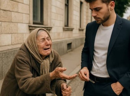 Kérlek, fiam… csak néhány forintot kenyérre… az unokám éhes