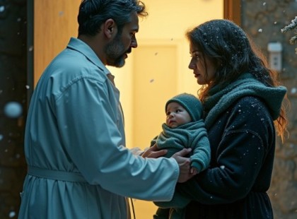 Éjszaka a sebész megmentette a cigányasszonyt és a kisbabáját… Reggel pedig, amikor belépett a fia szobájába, térdre rogyott a látottaktól!