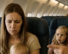 A milliomos férfi kigúnyolta az egyszerű külsejű, háromgyermekes anyukát az első osztályon… de amikor a pilóta megszólalt, elakadt a szava! 😱✈️💔