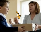 Az egész osztály hangosan kinevette a fiút, amikor ezt a dobozt átnyújtotta a tanárnőnek… de amikor a doboz kinyílt, mindenki elhallgatott!