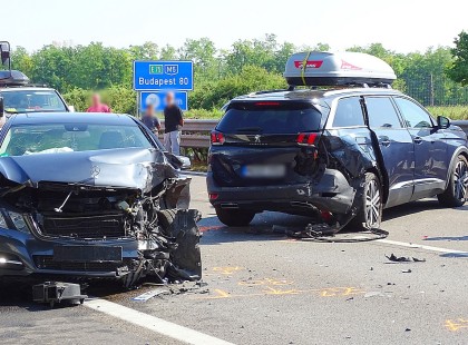 Hatalmas baleset az autópályán! Közel 7 km-es a torlódás…..1óra az átjutási idő.