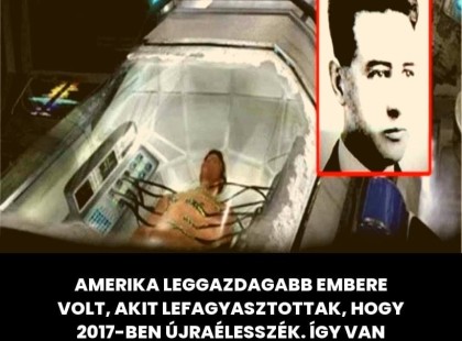 Amerika leggazdagabb embere volt, akit 1967-ben lefagyasztottak. De arra ami történt, senki nem számított: így van most ??