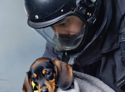 Ezek a tűzoltók kiskutyákat mentettek egy csatornából – de amit találtak, arra senki sem számított