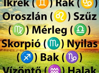 Óriási változást hoz a VASÁRNAP!VASÁRNAPI horoszkóp ? Cikk a hozzászólásoknál >>