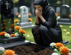Amikor elmentem a férjem sírjához, hatalmas gödröt vettem észre közvetlenül a sírkő mellett: belenéztem a lyukba, és megdöbbentem attól, amit láttam 😱😱
