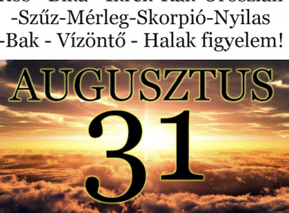 Kos - Bika - Ikrek-Rák-Oroszlán-Szűz-Mérleg-Skorpió-Nyilas-Bak - Vízöntő - Halak figyelem!Hatalmas változást hoz a mai nap!Mai horoszkóp (VASÁRNAP)
