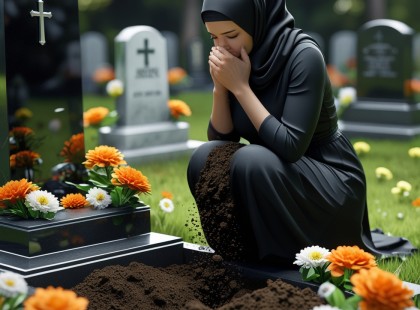 Amikor elmentem a férjem sírjához, hatalmas gödröt vettem észre közvetlenül a sírkő mellett: belenéztem a lyukba, és megdöbbentem attól, amit láttam ??