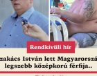 Szakács István lett Magyarország legszebb középkorú férfija.. nézzék kit utasított maga mögé...