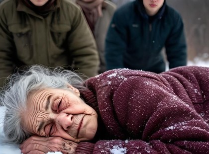 ❄️ A hóba dobták a nagymamát – de a sors gyorsan visszaadta a csapást