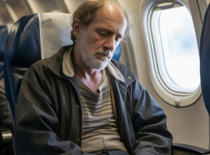 Üzleti osztályon utazó férfit „hajléktalannak” csúfoltak – de mire leszálltunk, az egész kabin felállva tapsolt neki