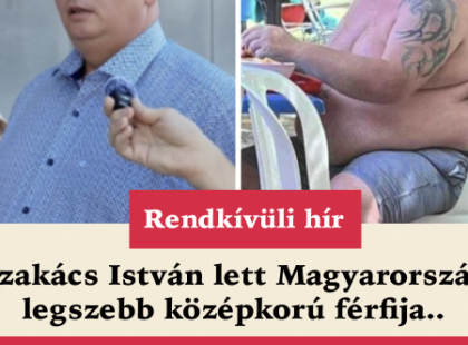 Szakács István lett Magyarország legszebb középkorú férfija.. nézzék kit utasított maga mögé...