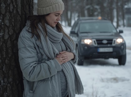 Egy anya és születendő gyermeke már majdnem odaveszett a hóviharban, amikor a természet titka feltárult…