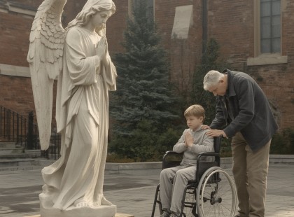 A fiam imádkozni kezdett egy angyal szobra előtt – hónapokkal később az orvos szavai sokkoltak bennünket ??