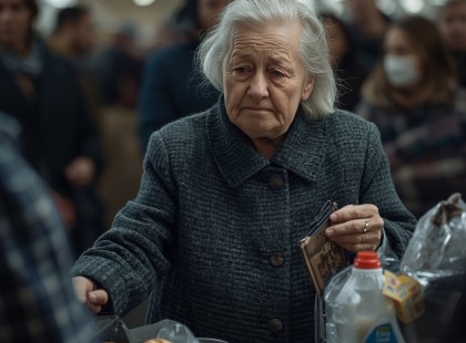 Egy idős asszony vallomása a Tescó kasszájánál