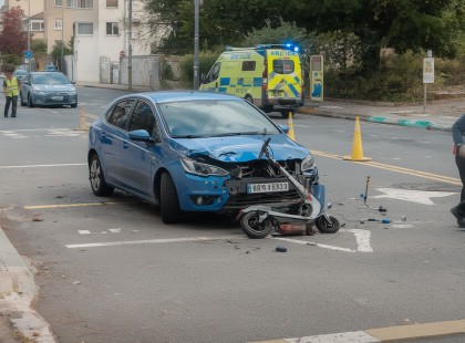 Rolleres vesztette életét Győr mellett – hajnalban történt a tragédia